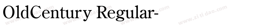 OldCentury Regular字体转换
